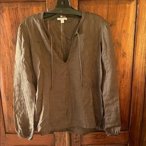 James Perse olive green Long Sleeve Top